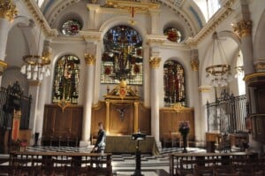 Inside St. Mary's church