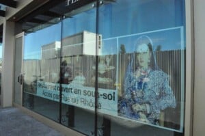 A restaurant in Geneve with Aishwarya Rai's pic on it