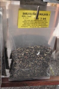 Darjeeling tea being sold in local market in Amsterdam