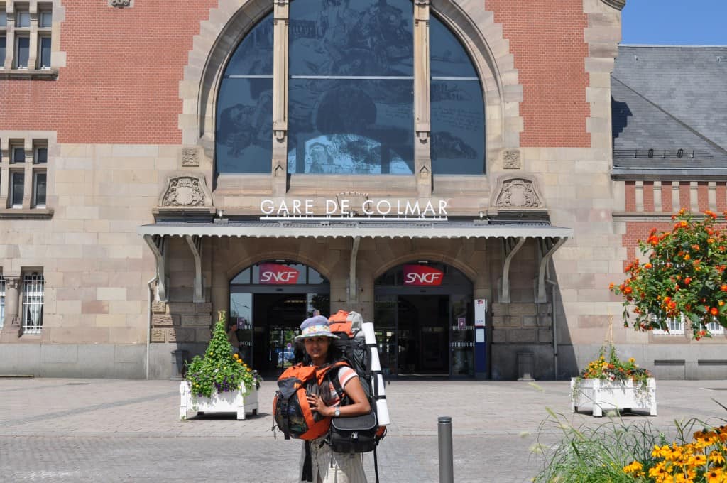 At Colmar railway station...