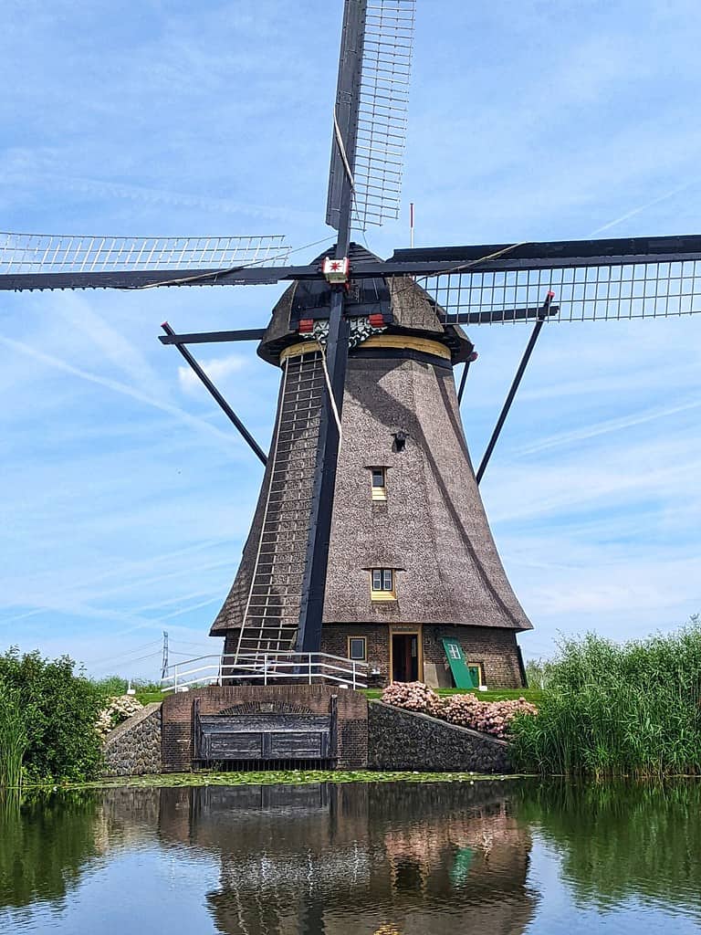 Windmills at Kinderdijk in The Netherlands